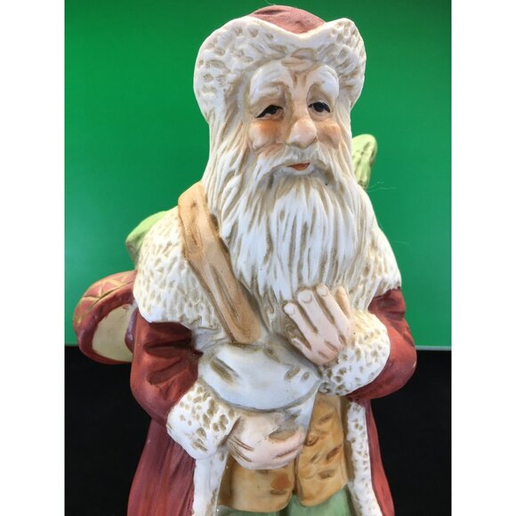 Vtg Santa Claus Saint Nicholas Figurine Porcelain Christmas Holiday Home Decor - Picture 13 of 16